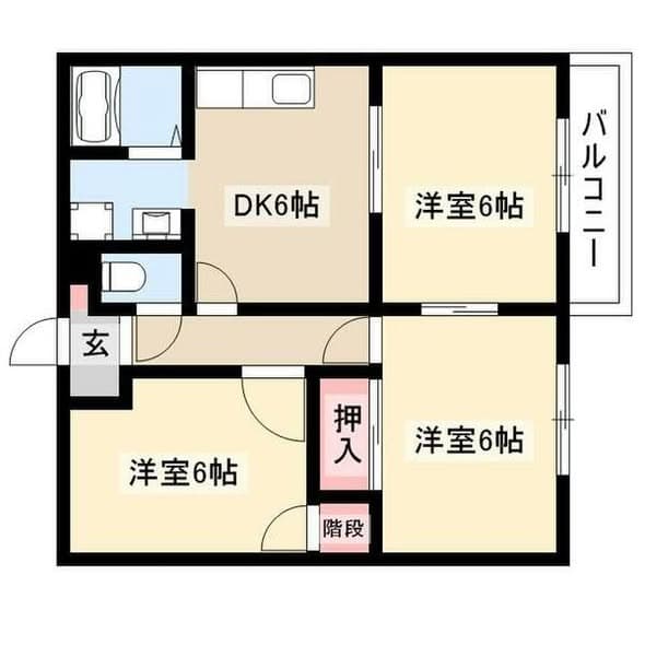 京都六条站步行4分钟！1993年建无押金礼金3DK公寓，月租5.7万日元 - 图片4