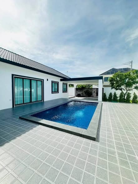 新建成泳池别墅出售：102平方 wah，实用面积110平方米，位于Thung Klam-Tal Man区域 - 图片3