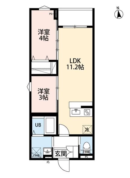 2LDK Apartment for Rent in Edogawa, T