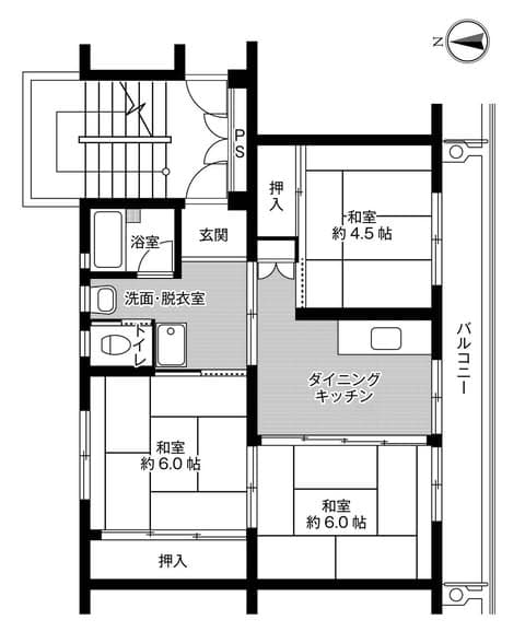 埼玉所泽3DK公寓:零押金/礼金,月租70900日元,搬家补贴3万日元 - 图片2